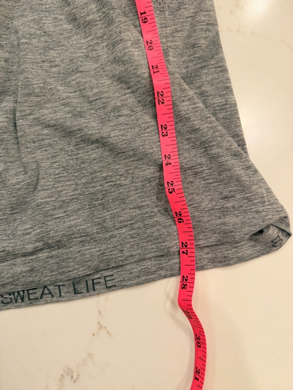 lululemon Swiftly Tech Long Sleeve Heather Gray Seamless Running Top Women 8 - Picture 3 of 5